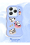 Simple Blue Silicone Phone Case Panda Pattern Compatible with Infinix Hot 40 Shockproof