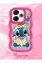 Simple Red Silicone Phone Case Stitch Pattern Compatible with Poco M6 Shockproof