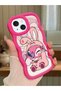 Simple Red Silicone Phone Case Compatible with iPhone 15 Plus Cute Pattern Shockproof - 2