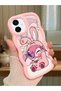 Simple Pink Silicone Phone Case Compatible with Samsung Galaxy A06 Shockproof Cute Pattern - 2