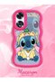 Simple Red Silicone Phone Case Stitch Pattern Compatible with Oppo A60 Shockproof