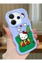 Simple Blue Silicone Phone Case Compatible with Redmi Note 14 4g Shockproof Hello Kitty Pattern - 2