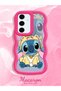 Simple Red Silicone Phone Case Stitch Pattern Compatible with Samsung Galaxy S24 Fe Shockproof