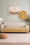 Bohemian Mustard Embossed Seat Cover 100X200 |   Sofa Divan Sofa Bed Armchair Cover Shawl - 2