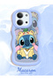 Simple Blue Silicone Phone Case Stitch Pattern Compatible with Xiaomi Redmi 15C 4g Shockproof
