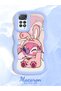 Simple Blue Silicone Phone Case Compatible with Redmi Note 11 Pro 4g Cute Pattern Shockproof