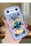 Simple Blue Silicone Phone Case Stitch Pattern Compatible with Tecno Pova Slim Shockproof - 2