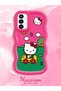 Simple Red Silicone Phone Case Compatible with Samsung Galaxy M23 Shockproof Hello Kitty Pattern