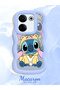 Simple Blue Silicone Phone Case Stitch Pattern Compatible with Tecno Camon 20 Shockproof