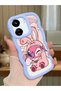 Simple Blue Silicone Phone Case Compatible with Poco C65 Shockproof Cute Pattern - 2