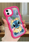 Simple Red Silicone Phone Case Stitch Pattern Compatible with iPhone 11 Shockproof - 2