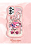 Simple Pink Silicone Phone Case Cute Pattern Compatible with Samsung Galaxy A23 Shockproof