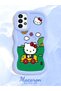 Simple Blue Silicone Phone Case Compatible with Samsung Galaxy A13 4g Shockproof Hello Kitty Pattern