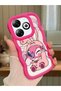 Simple Red Silicone Phone Case Cute Pattern Compatible with Infinix Hot 40I Shockproof - 2