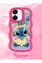 Shockproof Simple Red Silicone Phone Case Stitch Pattern Compatible with Poco C65