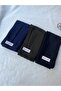 Hijab Plain Cotton Crash Shawl Set of 3 (Dark Navy Blue-Dark Khaki-Black)