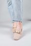 Badas Beaded Buckle Knitwear Ballerina Beige
