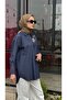 Oversize Denim Embroidered Shirt 26Ss1033 - 3