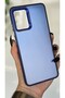 Samsung Galaxy A32 Compatible Blue Color Gradient Matte Silicone Case with Camera Frame Luxury Electro - 4