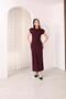 Women's Modal Fabric Midi Dress – Waist Detail with Buckle, Body-Fitting, Stylish and Comfortable for Summer - 4