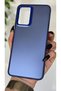 Samsung Galaxy A13 Compatible Blue Color Gradient Matte Silicone Case with Camera Frame Luxury Electro - 3