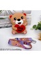 Girls Boys Teddy Bear Silicone Mini Crossbody Bag Hug Me Printed Shoulder Bag with Strap - 2