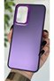 Samsung Galaxy A23 Compatible Purple Color Gradient Matte Silicone Case with Camera Frame Luxury Electro - 3