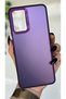 Samsung Galaxy A13 Compatible Purple Color Gradient Matte Silicone Case with Camera Frame Luxury Electro - 5