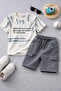 Boy's Denim Shorts Set Single Jersey Combed Cotton T-Shirt Summer Two-Piece Set I 4-12 Years Old I Boy's Set - 7