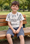 Boy's Denim Shorts Set Single Jersey Combed Cotton T-Shirt Summer Two-Piece Set I 4-12 Years Old I Boy's Set - 6