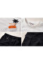Boy's Denim Shorts Set Single Jersey Combed Cotton T-Shirt Summer Two-Piece Set White Beige Khaki I 4-12 Years Old I - 6