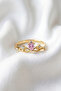 Fiona's Crown Princess Steel Ring with Zircon Stone (Adjustable) - 2