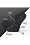 Pure Bamboo Men's Booties Flat Anthracite Socks Seamless Premium Gift Boxed 6-Piece Prime Bamboo Series L5952Aznb - 2