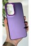 Samsung Galaxy A37 Compatible Purple Color Gradient Matte Silicone Case with Camera Frame Luxury Electro - 3