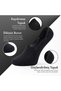 Pure Bamboo Women's Ballerina Socks Black-White-Navy Blue-Grey Melange Seamless Invisible Non-Slip Heel Silicone Premium 6-Piece Pack Softaura - 3