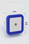 Sensor Night Light a Energy Class Light with Photosensitive Ldr Sensor, Photocell Sensor Light (Blue) - 3