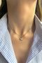 Mini Heart Pearlescent Steel Necklace