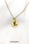 Letter E Necklace Gold Color Women's First Name Initial Necklace Stainless Steel Stylish Gift - 2