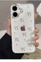 iPhone 17 Compatible Bow Pattern Transparent Case Glittery Shockproof Cover - 2