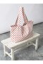 Red and White Polka Dot Cloth Shoulder Bag - Waterproof Fabric - Tote Cloth Handbag and Shoulder Bag - 2