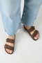 ®   Premium Gabi Genuine Leather Women's Daily Slippers with Double Belt Buckle - 5