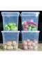 Set of 4 11 Liter (11X4) Vertical Deep Food Storage Containers with Plastic Locking Lids Home Organizer - 3