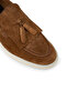 Men's Genuine Suede Tan Color Tasseled Loafer - 5