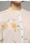 Fashion Fit Round Neck Meterage Printed Women's Sari Long Sleeve Shirt - 4