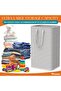 Large Laundry Basket, Waterproof, Freestanding Collapsible Laundry Hamper, Tall Clothes Hamper - 4