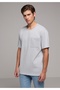 Comfort Fit Round Neck Plain Men's Blue Short Sleeve T-Shirt