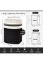 Laundry Hamper, Tall Cotton Decorative Blanket Storage Basket with Handles for Living room - 5