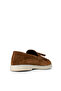 Men's Genuine Suede Tan Color Tasseled Loafer - 2
