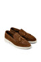 Men's Genuine Suede Tan Color Tasseled Loafer - 4