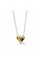 Gold Steel Heart Pendant-Minimal Necklace-316 L Stainless Steel - 2